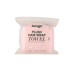 Plush Hair Wrap Towel Medium Ultra-Absorbent Coral Fleece 2-Pack